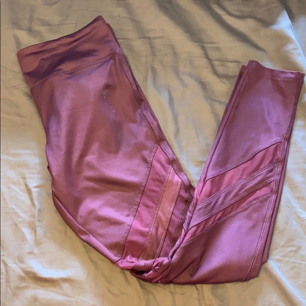 Burgundy leggings